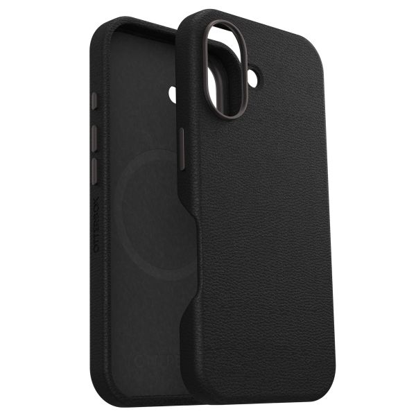 OtterBox Symmetry Cactus leren Backcover met MagSafe Apple iPhone 16 - Noir Ash