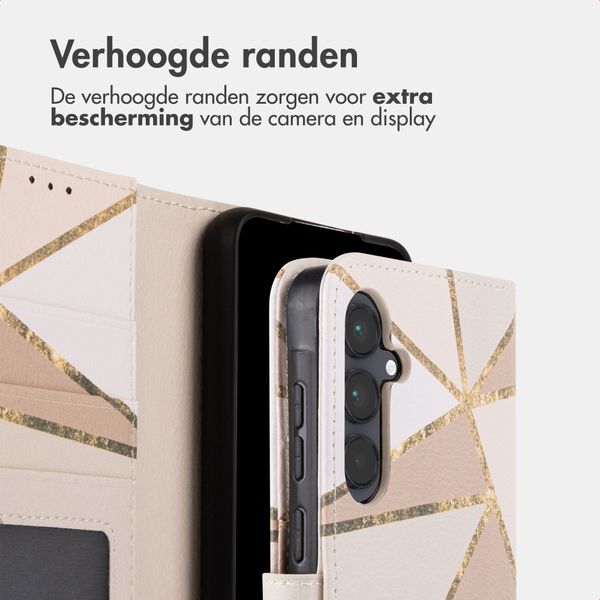 imoshion Design Bookcase Samsung Galaxy A55 - Beige Graphic