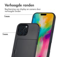 imoshion Backcover met pasjeshouder Apple iPhone 16 Pro Max - Zwart
