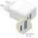 Accezz Wall Charger Samsung Galaxy S20 - Oplader - USB-C en USB aansluiting - Power Delivery - 20 Watt - Wit