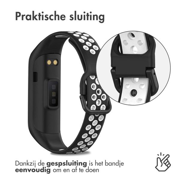 imoshion Siliconen sport bandje Samsung Galaxy Fit 2 - Zwart / Wit