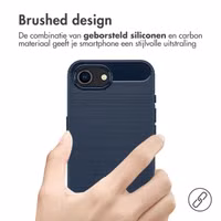 imoshion Brushed Backcover Apple iPhone 16e - Donkerblauw