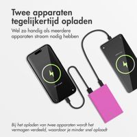 imoshion Ultra Series Aluminium Powerbank 10.000 mAh - Quick Charge en Power Delivery - Hot Pink