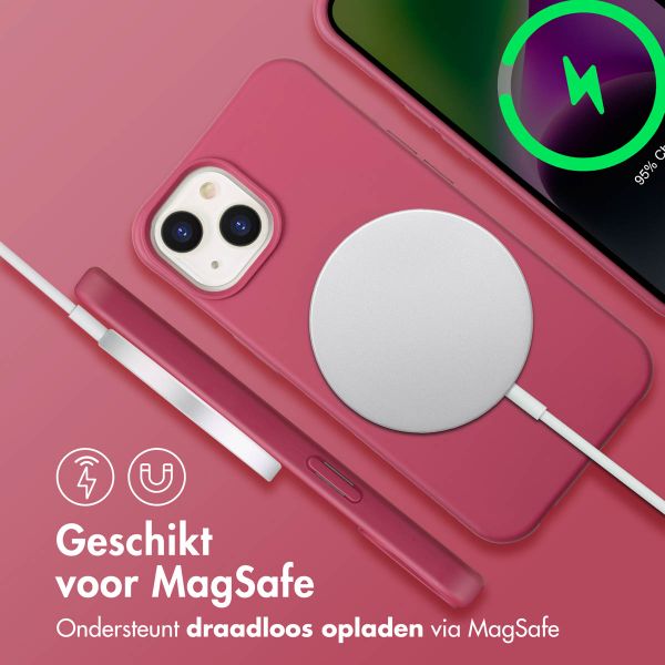 imoshion Color Backcover met afneembaar koord MagSafe Apple iPhone 14 - Raspberry