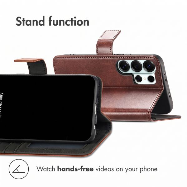 imoshion Luxury Bookcase Samsung Galaxy S26 Ultra - Dark Brown