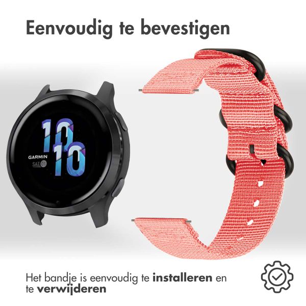 imoshion Rugged Nylon bandje  - Universeel 22 mm aansluiting - Roze