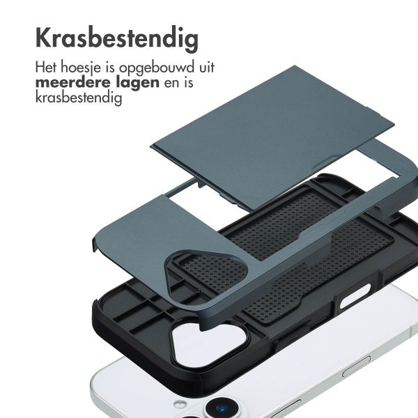 imoshion Backcover met pasjeshouder Apple iPhone 17 - Donkerblauw