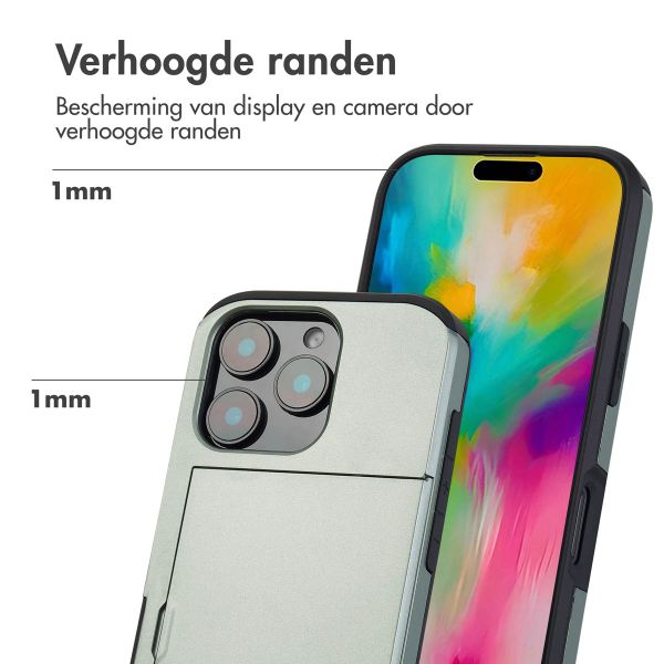 imoshion Backcover met pasjeshouder Apple iPhone 16 Pro - Groen