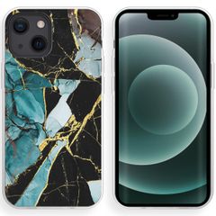 imoshion Design hoesje Apple iPhone 13 Mini - Shattered Blue Marble