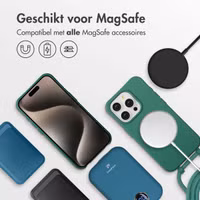 imoshion Color Backcover met afneembaar koord MagSafe Apple iPhone 15 Pro Max - Donkergroen