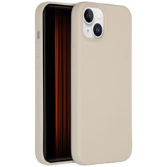 Accezz Liquid Silicone Backcover Apple iPhone 15 Plus - Stone