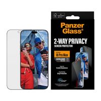PanzerGlass Privacy Ultra-Wide Fit Anti-Bacterial Screenprotector incl. applicator Apple iPhone 18 Pro Max
