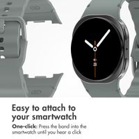 imoshion Wave Silicone Band Samsung Galaxy Watch 9 (40/44mm) / Watch 8 (40/44mm) / Classic (46mm) - Dark Grey