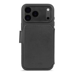 Decoded 2 in 1 Leather Detachable Wallet MagSafe Apple iPhone 17 Pro Max - Zwart