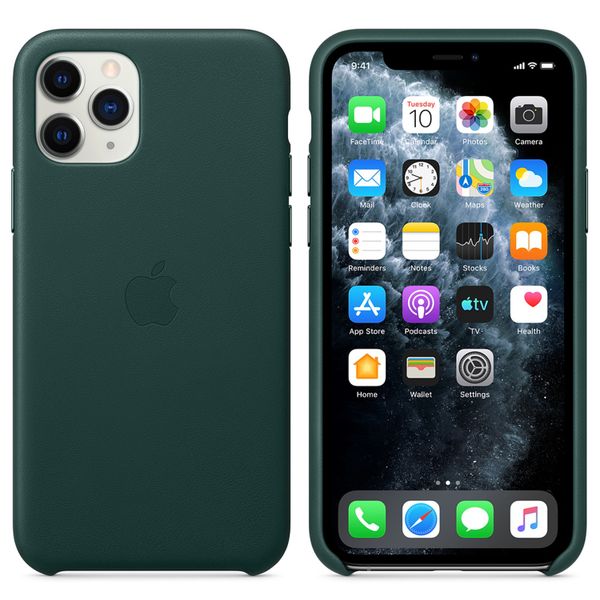 Apple Leather Backcover iPhone 11 Pro - Forest Green