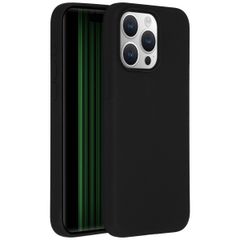Accezz Liquid Silicone Back Cover Apple iPhone 15 Pro Max - Black