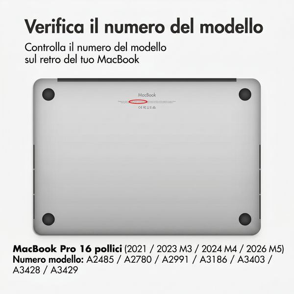 Accezz Gehard Glas Screenprotector Apple MacBook Pro 16 inch (2021 / 2023 M3 / 2024 M4 / 2026 M5)