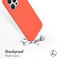 Accezz Liquid Silicone Back Cover Apple iPhone 15 Pro Max - Nectarine