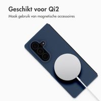 Accezz Liquid Silicone Backcover met MagSafe Samsung Galaxy Z Fold 8 Ultra - Donkerblauw