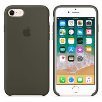 Apple Silicone Backcover Apple iPhone SE (2022 / 2020) / 8 / 7 - Dark Olive
