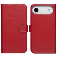 Selencia Genuine Leather Book Case Apple iPhone Air - Red