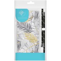 imoshion Design hoesje met koord Samsung Galaxy A52(s) (5G/4G) - Bladeren - Zwart / Goud