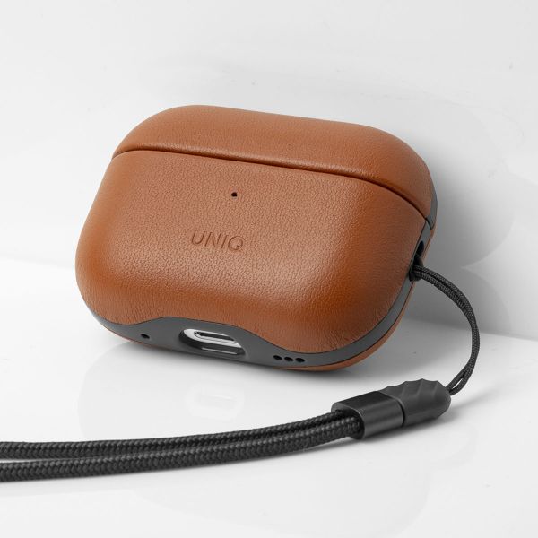 Uniq Terra Echt Lederen Case Apple AirPods Pro 2 - Toffee Brown