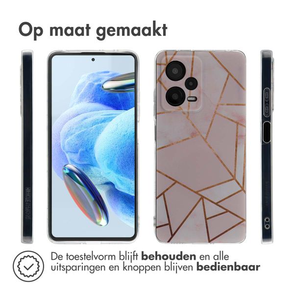 imoshion Design hoesje Xiaomi Redmi Note 12 Pro (5G) - Pink Graphic