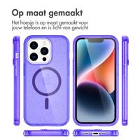 imoshion Sparkle Backcover met MagSafe Apple iPhone 14 Pro - Glitter Paars