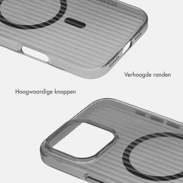 Accezz Lite Backcover met MagSafe | Fluted | Apple iPhone 16 Pro - Zwart
