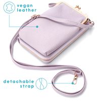 imoshion Vegan Lederen Telefoontasje Crossbody - Paars