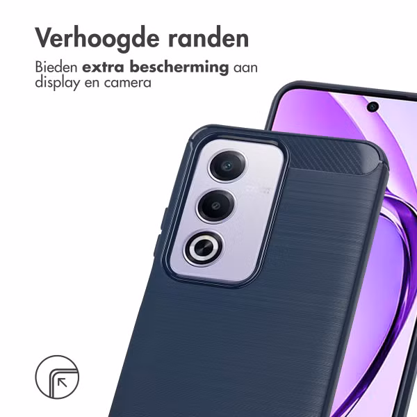 imoshion Brushed Backcover Oppo A80 5G - Donkerblauw