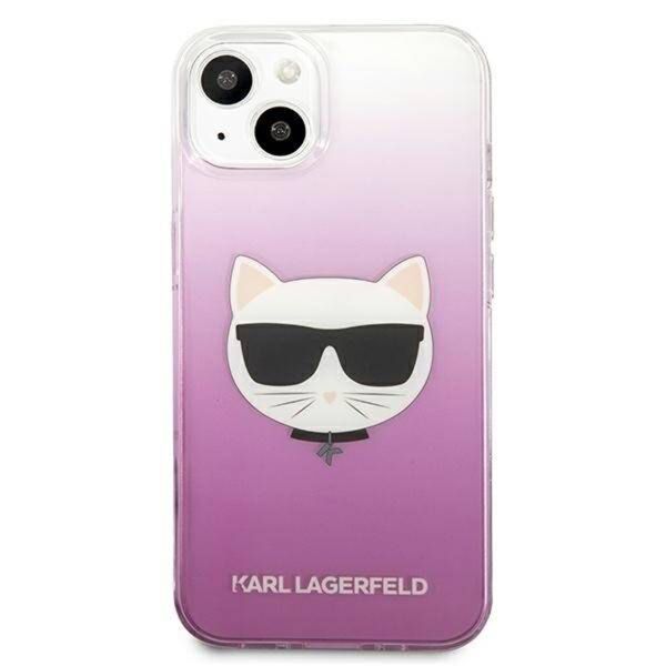 Karl Lagerfeld Hardcase Backcover Choupette iPhone 13 - Roze