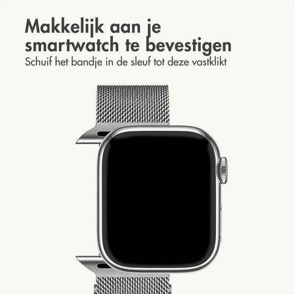 imoshion Milanees magnetisch bandje Apple Watch | 38/40/41/42 mm - Zilver