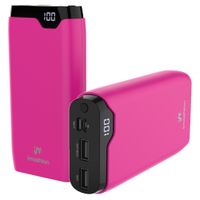 imoshion Powerbank 20.000 mAh - 22,5W Snellader - USB-C / USB-A - Hot Pink