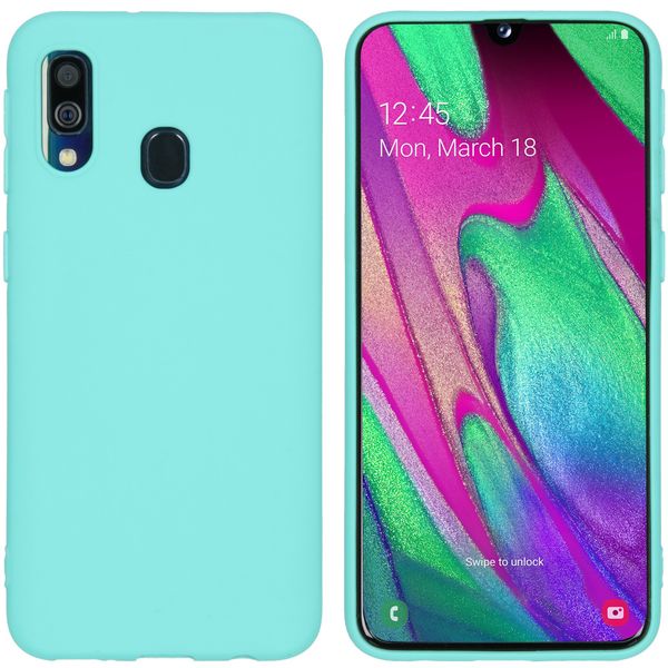 imoshion Color Backcover Samsung Galaxy A40 - Mintgroen