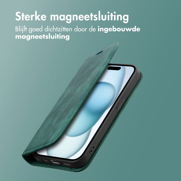 imoshion Slim Bookcase Apple iPhone 15 - Groen
