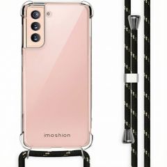 imoshion Backcover met koord Samsung Galaxy S21 - Zwart & Goud
