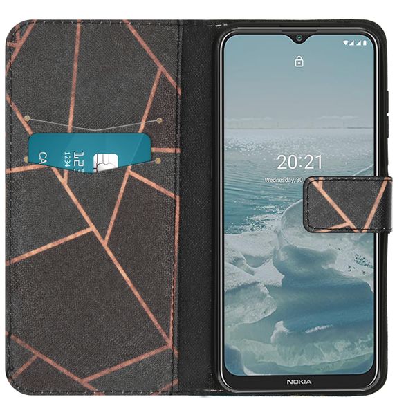 imoshion Design Softcase Bookcase Nokia G10 / G20 - Black Graphic