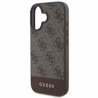 Guess Bottom Stripe 4G Backcover Apple iPhone 16 - Bruin