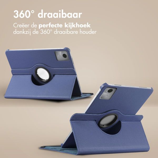 imoshion 360° draaibare Bookcase Lenovo Tab M11 - Donkerblauw