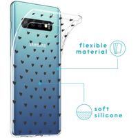 imoshion Design hoesje Samsung Galaxy S10 - Hartjes - Zwart