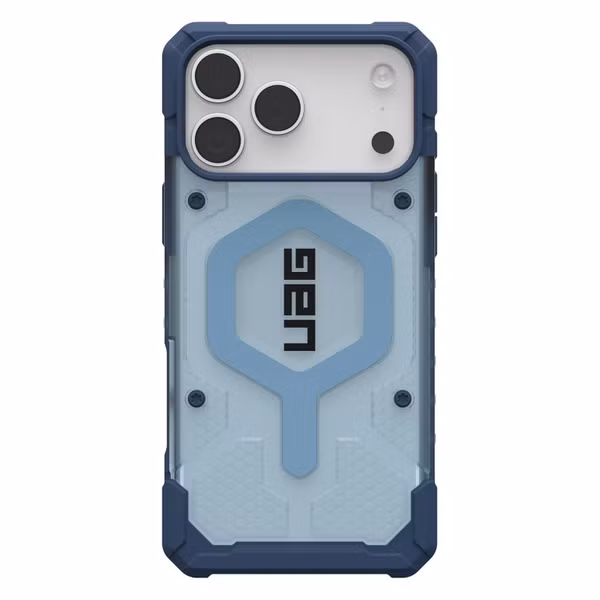 UAG Pathfinder Clear MagSafe Backcover met Lanyard Apple iPhone 17 Pro Max - Clear / Blue Lanyard