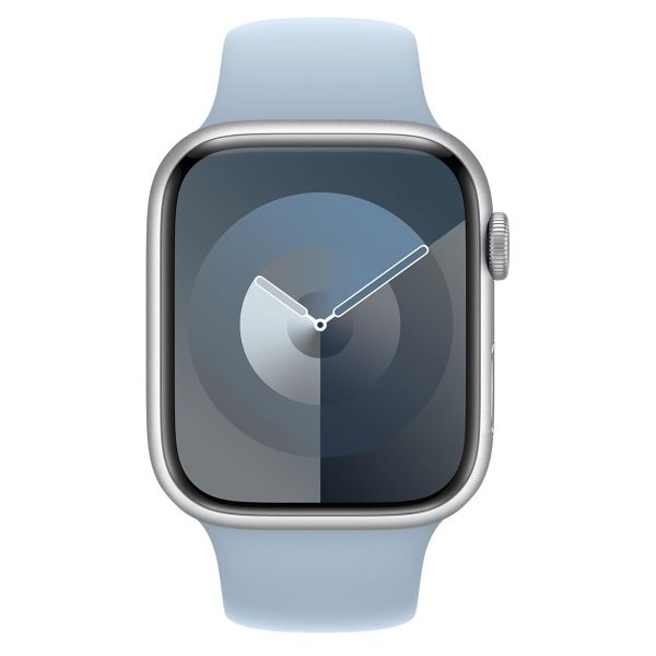 Apple Sport Band Apple Watch Series 1 t/m 10 / SE / Ultra (2) (44/45/46/49 mm) - Maat S/M - Light Blue