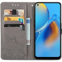 imoshion Mandala Bookcase Oppo A74 (4G) - Grijs