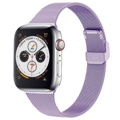 imoshion Milanees vouwbandje Apple Watch Series 1-9 / SE - 38/40/41 mm / Series 10 - 42 mm - Paars