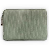 Selencia Corduroy Laptop hoes 13-14 inch - Laptopsleeve -Pistache Cream