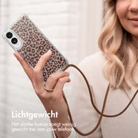 imoshion Design hoesje met koord Samsung Galaxy S25 Edge - Leopard Mood