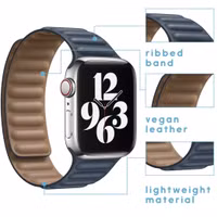 imoshion Vegan lederen bandje Apple Watch Series 1-9 / SE-38/40/41 mm