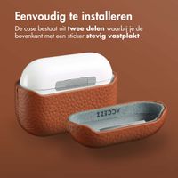 Accezz Echt Leren Case AirPods Pro - Cognac